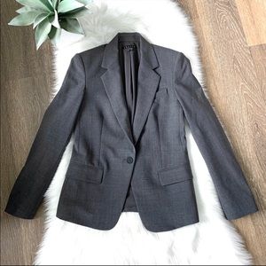Theory Stretch Wool Gabe N Blazer Gray Charcoal 4